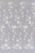 Exquisite floral lace for wedding dresses, luxury bridal lace with 3D flowers // L25-833