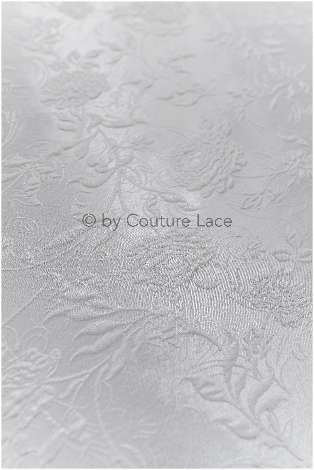 Jacquard nupcial con motivo floral – Off-White, elegante jacquard satinado // R-041