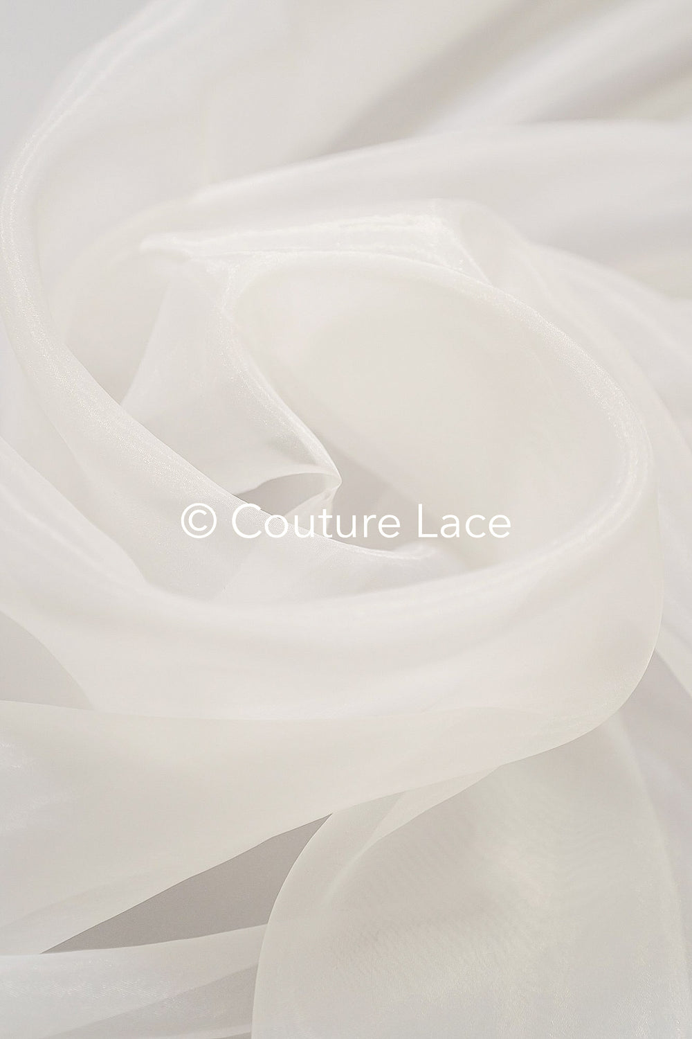 Seiden-glänzender Organza Stoff – Ideal für voluminöse Brautkleider, Röcke & Dekoration// R-055