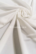 Silky Off-White Viscose Rayon Satin 20MM – Fine fabric for bridal wear, formal wear and home textiles // R-131