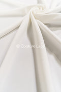 Heavy off-white stretch crepe fabric for wedding dresses – High-quality elastic fabric for creative wedding designs | Ideal for bridal wear &amp; customization // R-195 (copy)