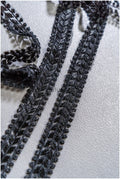 Brautspitze Borte Schwarz/ Spitzenborte/ Brautgürtel Borte/ Spitzenborte für Brautkleid// T24-154