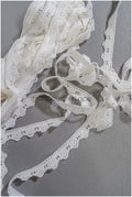 Brautspitze Borte Weiß/ Spitzenborte off-white / Braut Borte/ Spitzenborte für Brautkleid// T24-157