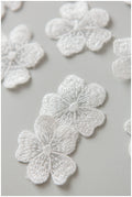 20pcs. 3D lace flowers for sewing/ 3D flower lace applique/ wedding dress lace applique/ bridal lace// A17-163R