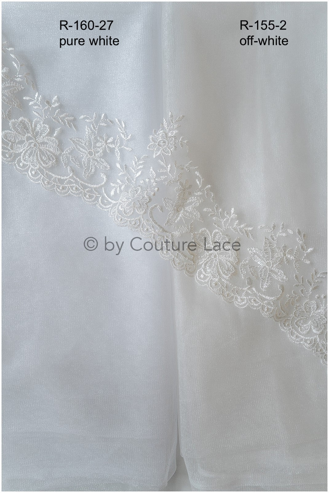 Superweicher Soft-Tüll - rein-weiß/ glänzend - 160cm breit // R-160-27