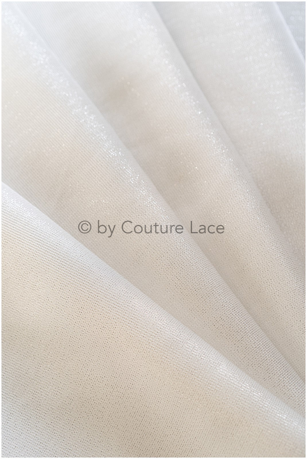 Structured Mikado Fabric Off-White with Silver Lyrex Threads – Perfect for Princess Wedding Dresses &amp; Decoration// R-136