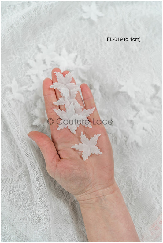50 pcs. wedding dress lace applique/ applique/ 3D flower applique/ patch// A24-408