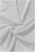 Jacquard nupcial con motivo floral – Off-White, elegante jacquard satinado // R-041