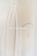 50% silk/ 50% viscose - crinkle chiffon/ crash chiffon for wedding dresses, silk scarves &amp; nightwear // R-133