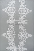 Brautspitze Borte Weiß/ Spitzenborte off-white / Braut Borte/ Spitzenborte für Brautkleid// T24-223