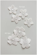 20pcs. 3D lace flowers for sewing/ 3D flower lace applique/ wedding dress lace applique/ bridal lace// A17-163R