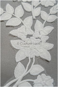 Floral appliqués for wedding dresses /Wedding dress lace floral motif // A25-492