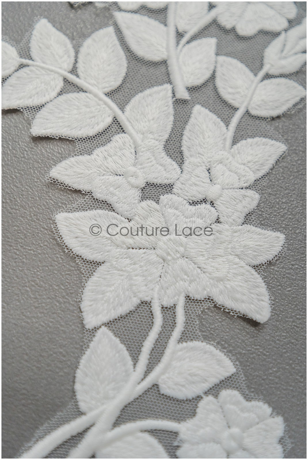 Floral appliqués for wedding dresses /Wedding dress lace floral motif // A25-492