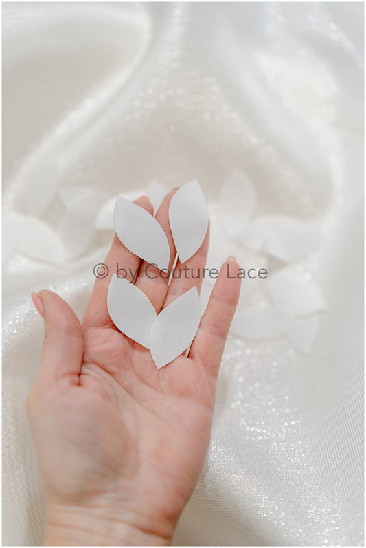 26 pcs 3d leaf lace applique/ applique/ 3D flower leaf applique/ patch// A24-404
