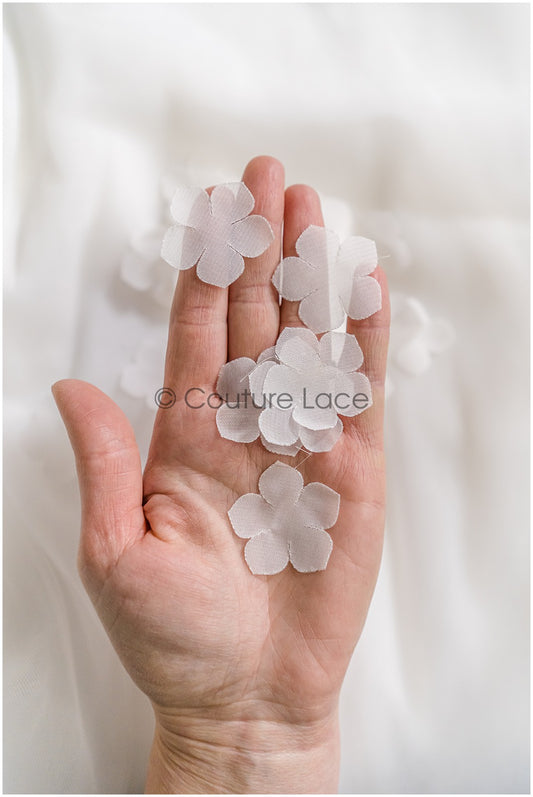 2g 3D flower lace applique/ applique/ 3D flower applique/ patch// A24-413