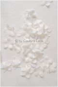 9g. 3D Sew On Flowers/ 3D Bridal Satin Flower/ 3D Flowers for Wedding Dress// A24-429 (FL-040)