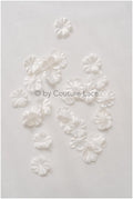 7g. 3D lace flowers/ 3D flowers sew on/ 3D flowers lace applique/ wedding dress lace applique// A24-437