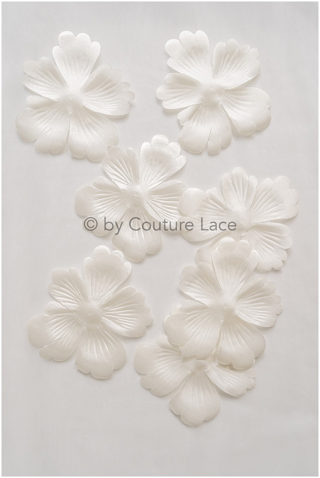 3D lace flowers/ 3D flowers sew on/ 3D flowers lace applique/ wedding dress lace applique// A24-449
