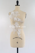 Romantic 3D flower appliqués for wedding dresses/ bridal lace flowers // A25-478