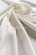 Silky Off-White Viscose Rayon Satin 40MM – Fine fabric for bridal wear, formal wear and home textiles // R-130