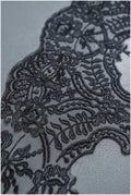 Brautspitze Borte Schwarz/ Spitzenborte schwarz/ Braut Borte/ Spitzenborte für Abendkleid// T24-222