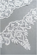 Brautspitze Borte Weiß/ Spitzenborte off-white / Braut Borte/ Spitzenborte für Brautkleid// T24-223