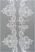 Brautspitze Borte Weiß/ Spitzenborte off-white / Braut Borte/ Spitzenborte für Brautkleid// T24-227