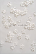 4g. 3D lace flowers/ 3D flowers sew on/ 3D flowers lace applique/ wedding dress lace applique// A24-434