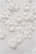 10g. 3D lace flowers/ 3D flowers sew on/ 3D flowers lace applique/ wedding dress lace applique// A24-435