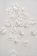 14g. 3D lace flowers/ 3D flowers sew on/ 3D flowers lace applique/ wedding dress lace applique// A24-443