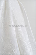 Jacquard nupcial con motivo floral – Off-White, elegante jacquard satinado // R-041