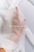 Silk Chiffon 6MM – Elegant, transparent fabric for wedding dresses made of real silk // R-132