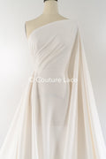 Stretch crepe fabric for wedding dresses – High-quality elastic fabric for creative wedding designs | Ideal for bridal wear and dresses // R-195