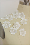 20pcs. 3D lace flowers for sewing/ 3D flower lace applique/ wedding dress lace applique/ bridal lace// A17-163R