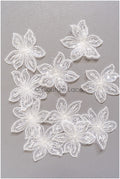 10pcs. Lace flowers for sewing/ 3D flower lace applique/ wedding dress lace applique/ bridal lace// A22-254