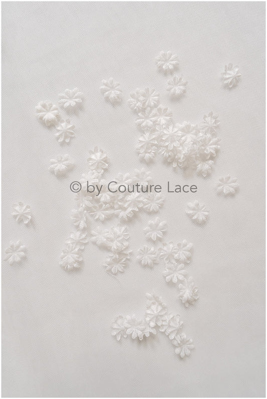 2g. 3D lace flowers/ 3D flowers sew on/ 3D flowers lace applique/ wedding dress lace applique// A24-432