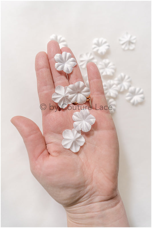 9g. 3D lace flowers/ 3D flowers sew on/ 3D flowers lace applique/ wedding dress lace applique// A24-439