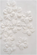 33g. 3D lace flowers/ 3D flowers sew on/ 3D flowers lace applique/ wedding dress lace applique// A24-440