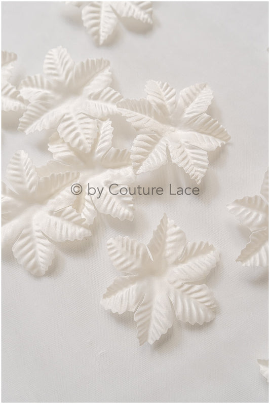 34g. 3D lace flowers/ 3D flowers sew on/ 3D flowers lace applique/ wedding dress lace applique// A24-446