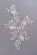 3D Blumen Applikationen für Brautkleider // A25-473