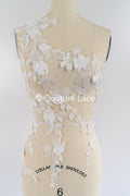 Romantic 3D flower appliqués for wedding dresses/ bridal lace flowers // A25-477