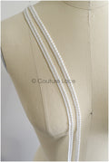 4yds/ Boho Spitzenbesatz/ Punkt Spitzenbesatz/ Braut Guipure Spitzenbesatz mit Punkt/ Baumwoll Spitzenbesatz// T22-161