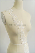 Brautspitze Borte Weiß/ Spitzenborte off-white / Braut Borte/ Spitzenborte für Brautkleid// T24-228