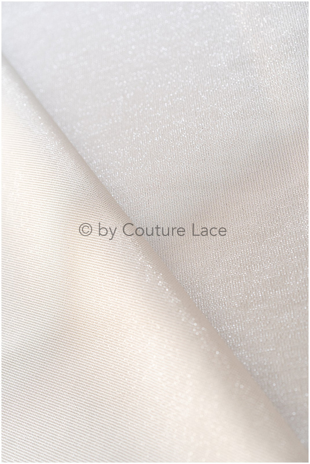 Structured Mikado Fabric Off-White with Silver Lyrex Threads – Perfect for Princess Wedding Dresses &amp; Decoration// R-136