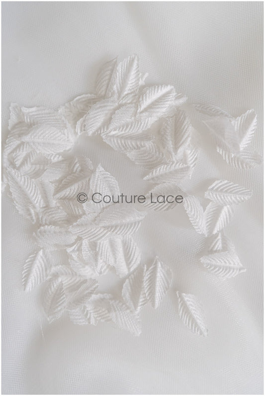 2g 3d leaf lace applique/ leaves applique/ 3D flower leaf applique/ patch// A24-419