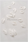 8g. 3D leaf/ 3D flowers sew on/ 3D flower lace applique/ wedding dress lace applique// A24-433