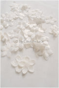 11g. 3D lace flowers/ 3D flowers sew on/ 3D flowers lace applique/ wedding dress lace applique// A24-436