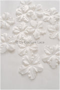 33g. 3D lace flowers/ 3D flowers sew on/ 3D flowers lace applique/ wedding dress lace applique// A24-440