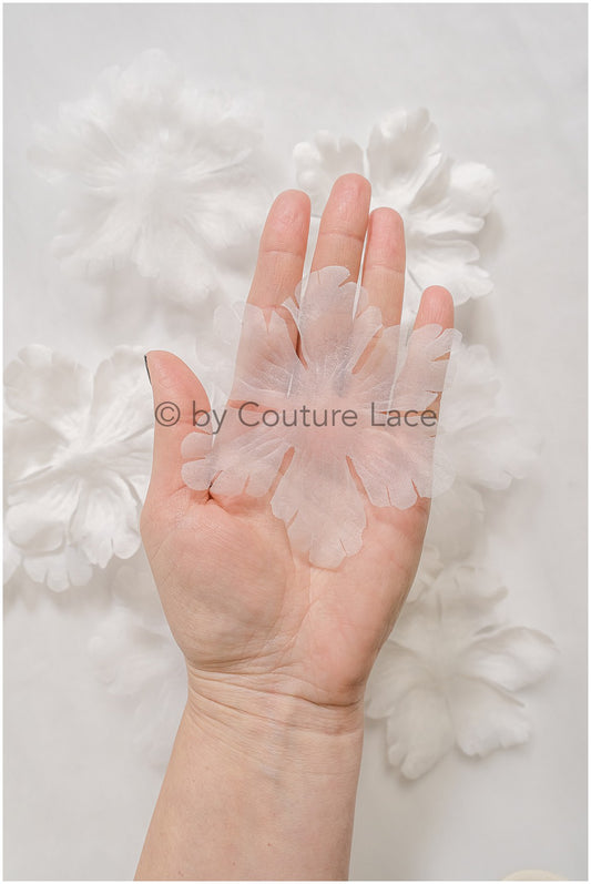 20g. 3D lace flowers/ 3D flowers sew on/ 3D flowers lace applique/ wedding dress lace applique// A24-445