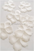 3D lace flowers/ 3D flowers sew on/ 3D flowers lace applique/ wedding dress lace applique// A24-449